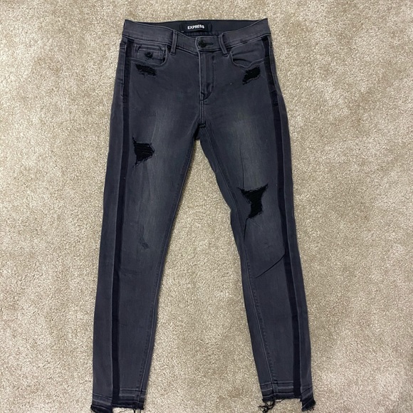 Express Denim - Express Black Distressed Jeans